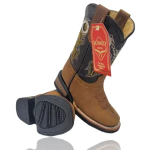 Botas para Niño de Cuero Crazy Horma Rodeo Color Tan Q4226231