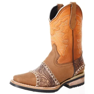 Botas para Niño Horma Rodeo Color Miel WD-376