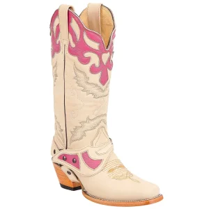 Botas Vaqueras de Cuero para Dama Horma Rodeo ROD-5581-Oryx