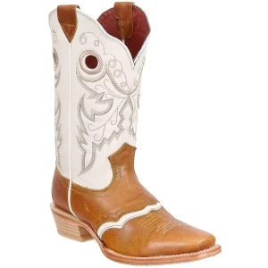 Botas Vaqueras de Cuero para Mujer Rodeo Pull Up con Montadura ROD-980-Miel