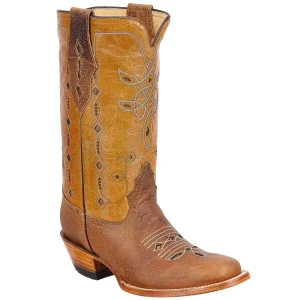 Botas Vaqueras de Cuero Rodeo para Dama ROD-D01-Miel