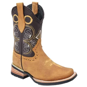 Botas Vaqueras para Niño Horma Rodeo Color Miel WD-379