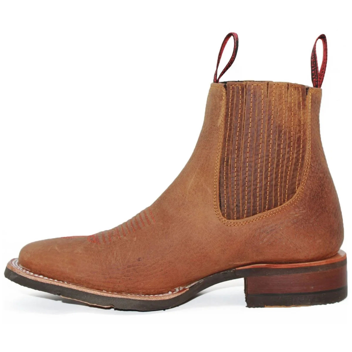 Botin Charro Quincy con Punta Cuadrada y Suela de Hule Q82BU2707 - Imagen 3