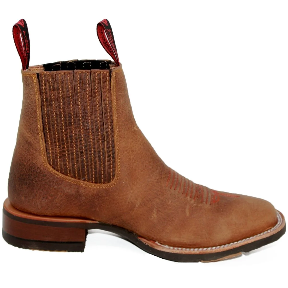 Botin Charro Quincy con Punta Cuadrada y Suela de Hule Q82BU2707 - Imagen 4