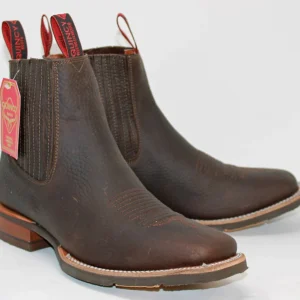 Botines Charros Quincy con Punta Cuadrada y Suela de Hule Q82BU2794