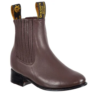 Botín Charro Rodeo para Niño ROD-100-Cafe