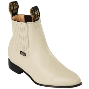 Botines Charros de Piel Venado Original Color Hueso OM-5618304