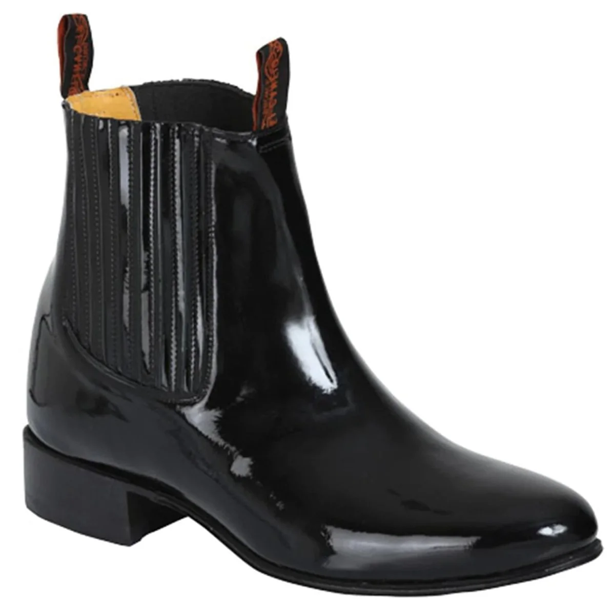 Botines Charros de Charol Color Negro - Imagen 3