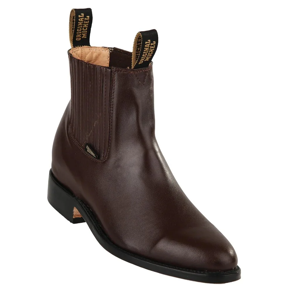 Botines Charros de Piel de Venado Original Color Cafe Oscuro OM-5628346 - Imagen 2