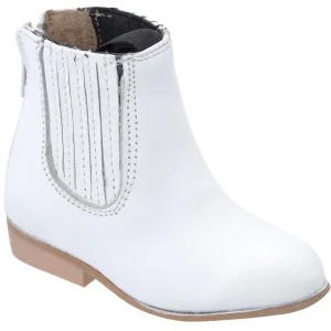 Botines Charros para Bebe de Cuero Napa Original Color Blanco WD-352