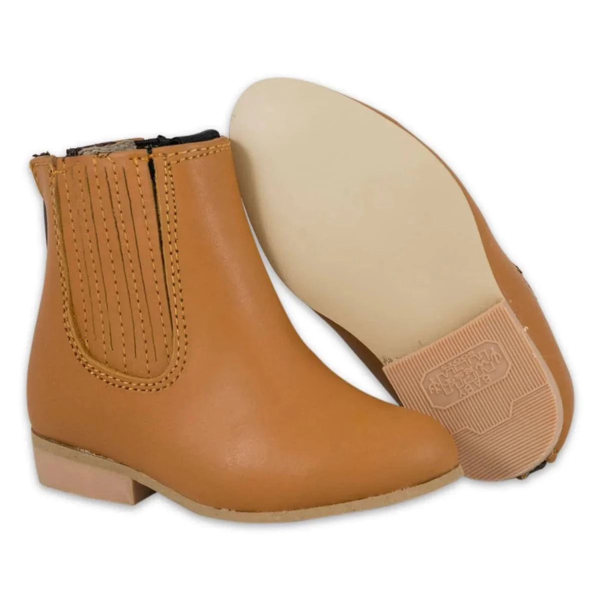 Botines Charros para Bebe de Cuero Napa Original Color Miel WD-354 - Imagen 4