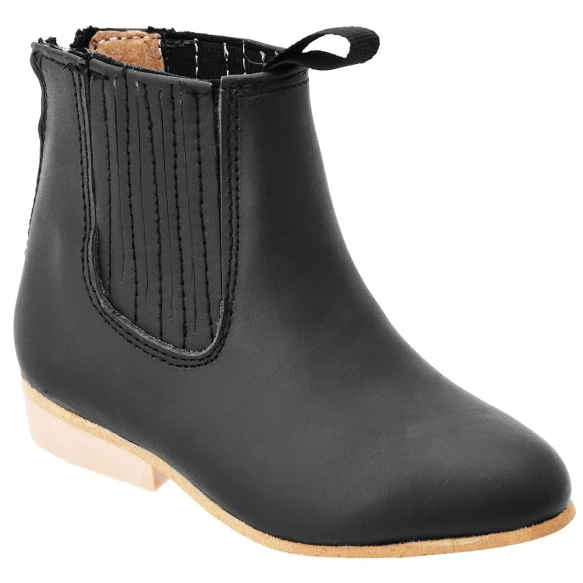 Botines Charros para Bebe de Cuero Napa Original Color Negro WD-353