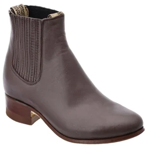Botines Charros para Niño de Cuero Napa Original Color Cafe WD-760