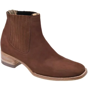 Botines Charros Punta Cuadrada White Diamonds WD-741