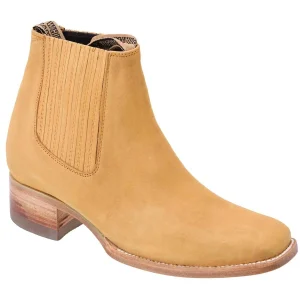 Botines Charros Punta Cuadrada White Diamonds WD-742