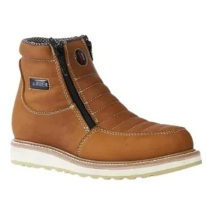 Botines de Trabajo Hammer con Doble Zipper Suela Doble Densidad Color Habana HM339-HAB