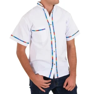 Camisa para Hombre Manga Corta Color Blanco IMP-78125
