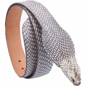 Cinto de Cobra con Cabeza Piel Original WD-1444