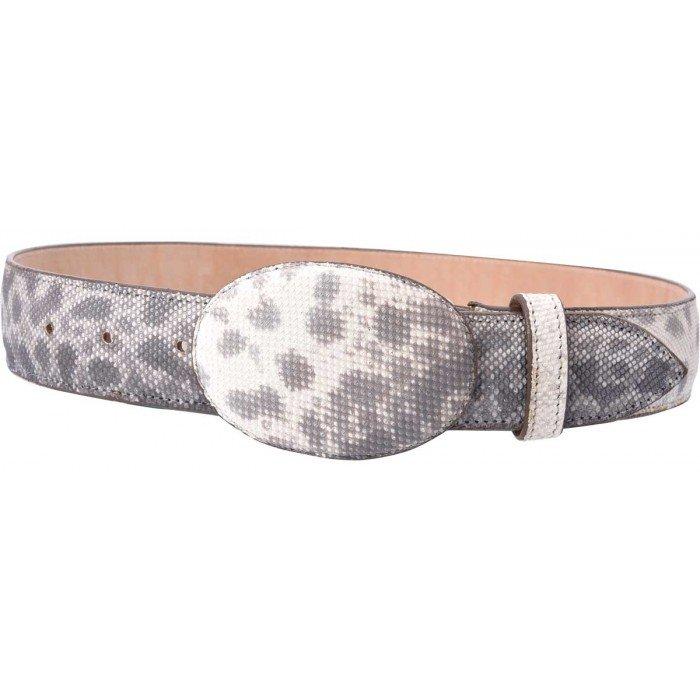 Cinto de Carunga Vibora en Piel Original en Color Natural WD-1437 - Imagen 2