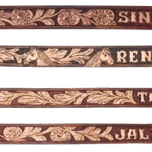 Cinto de Cuero Cincelado Personalizado Varios Colores y Estilos