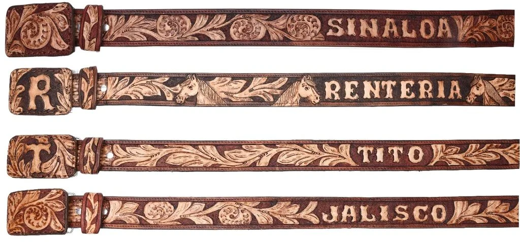 Cinto de Cuero Cincelado Personalizado Varios Colores y Estilos - Imagen 2