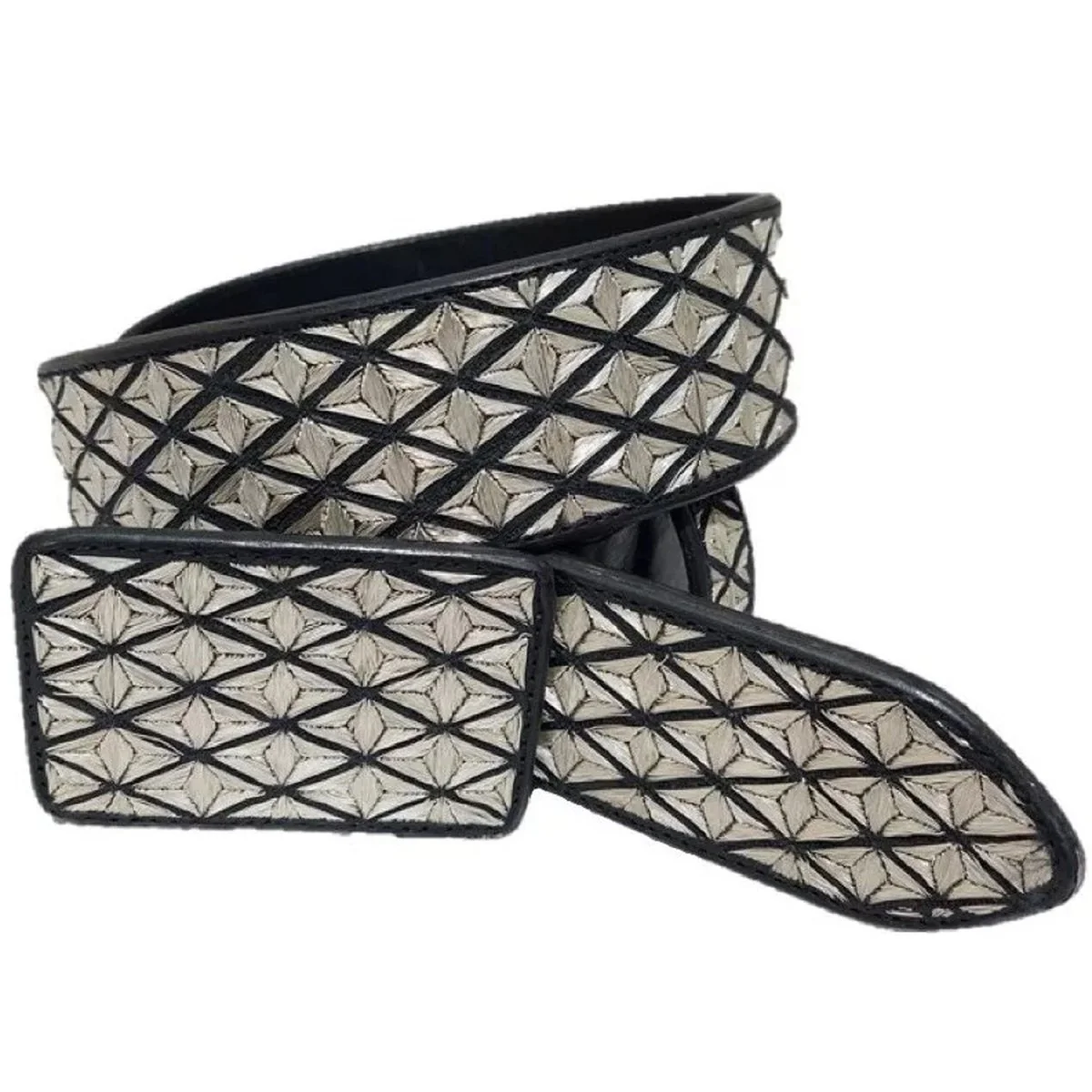 Cinto de Hilo de Plata Fino Original para Hombre WD-1664 - Imagen 3