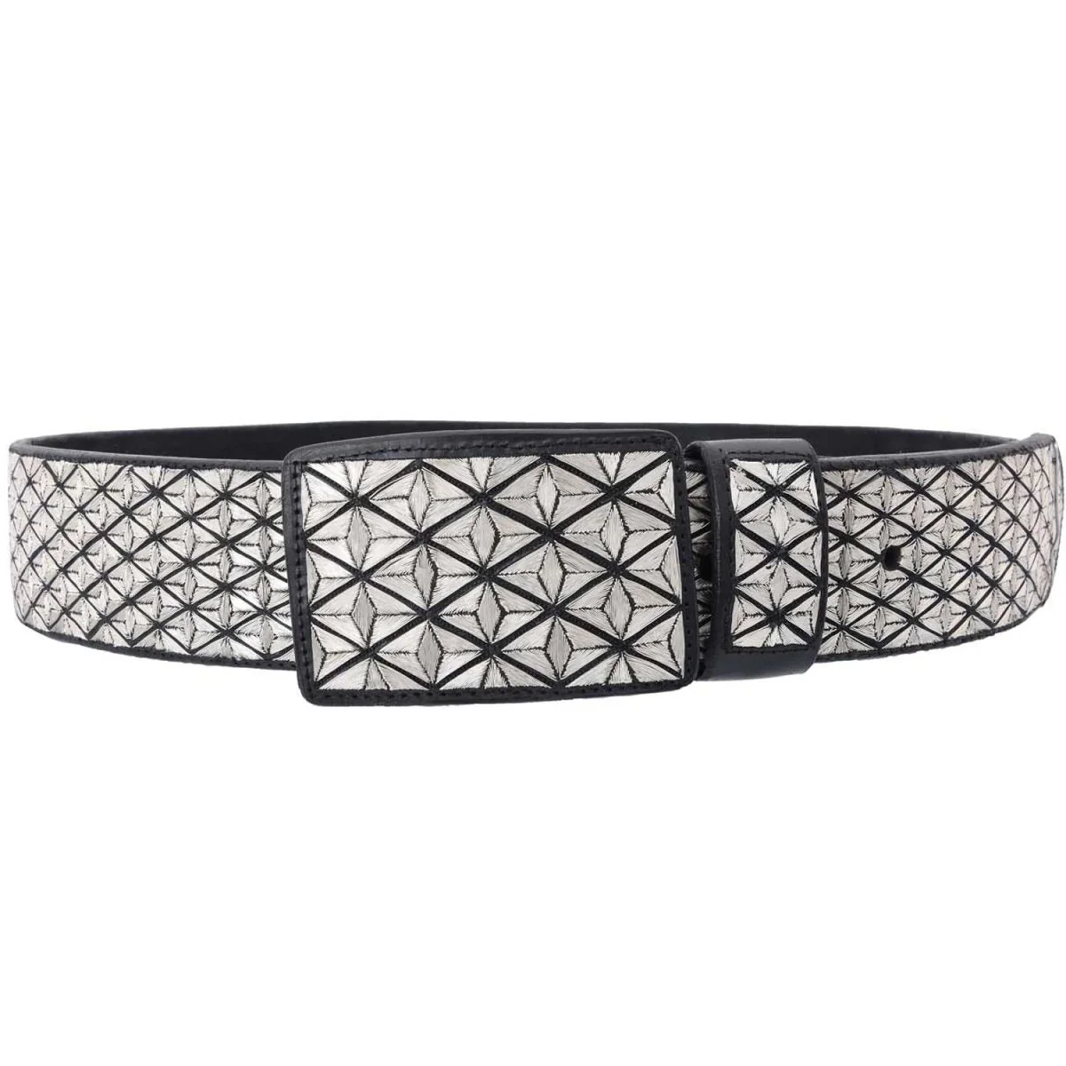 Cinto de Hilo de Plata Fino Original para Hombre WD-1664 - Imagen 2