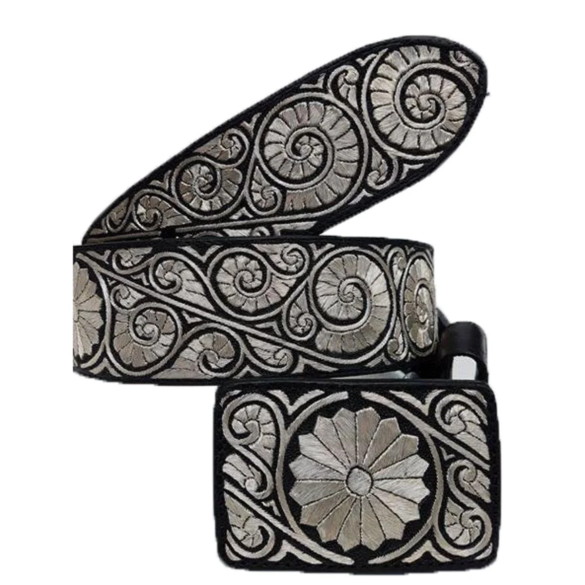 Cinto de Hilo de Plata Fino Original para Hombre WD-1901 - Imagen 2