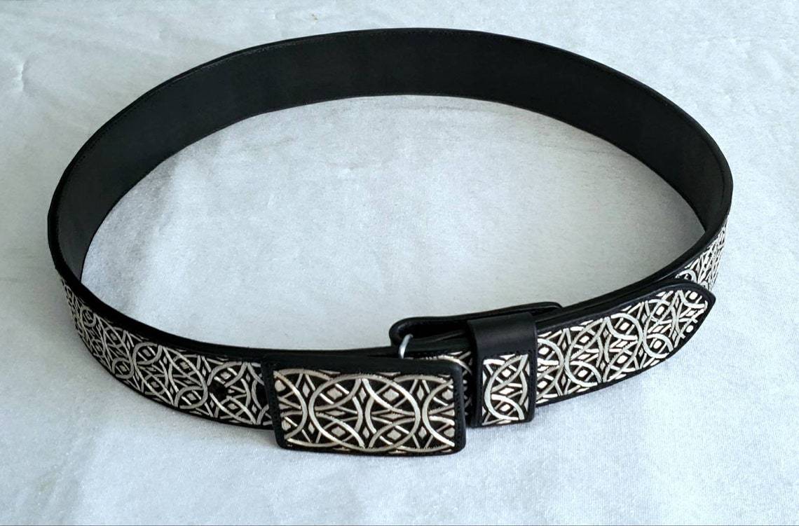 Cinto de Hilo de Plata Fino Original para Hombre WD-1902 - Imagen 5