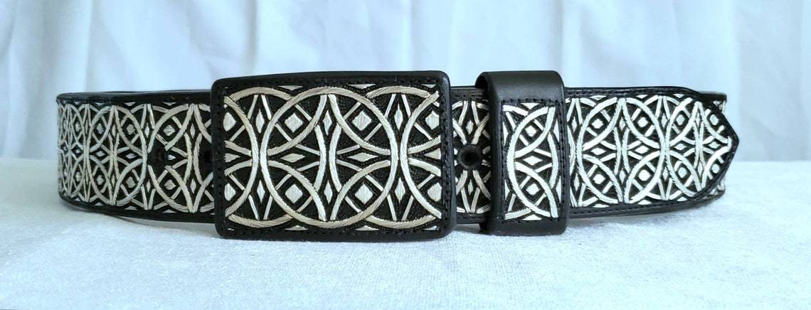 Cinto de Hilo de Plata Fino Original para Hombre WD-1902 - Imagen 6