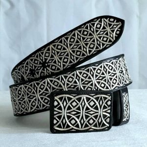 Cinto de Hilo de Plata Fino Original para Hombre WD-1902