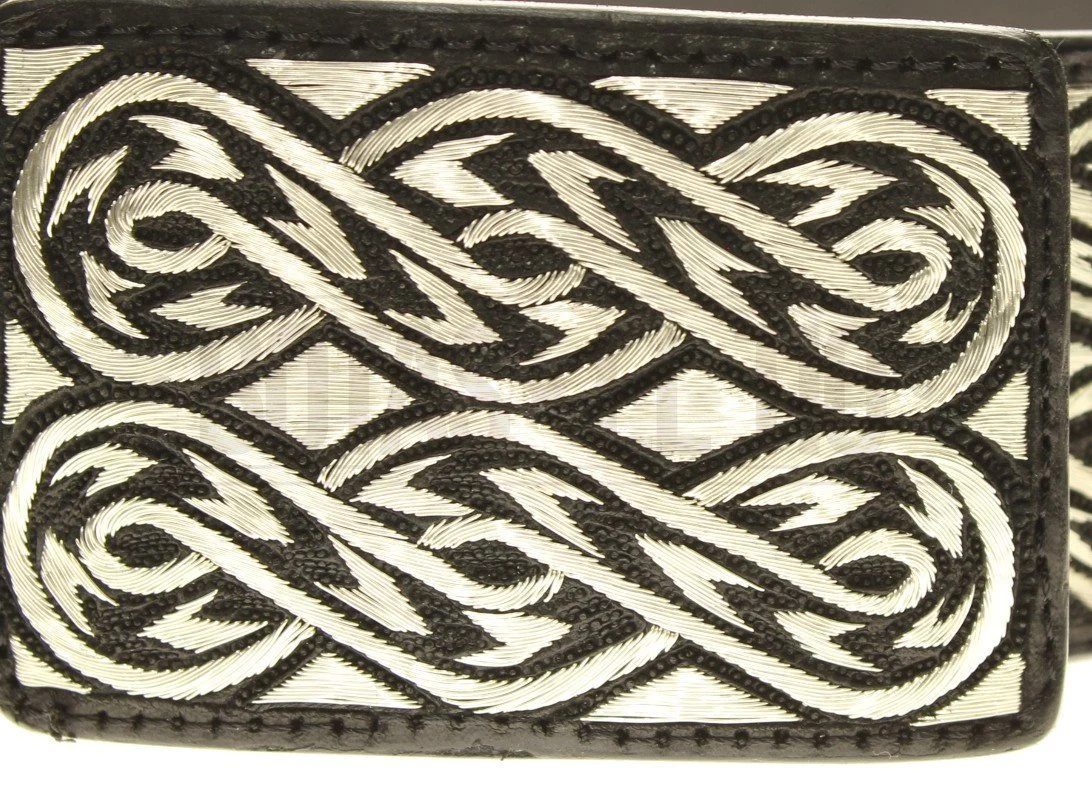 Cinto de Hilo de Plata Fino Original para Hombre WD-1904 - Imagen 3