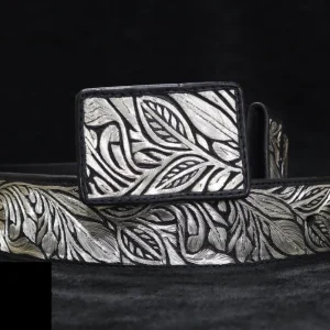 Cinto de Hilo de Plata Fino Original para Hombre WD-1907