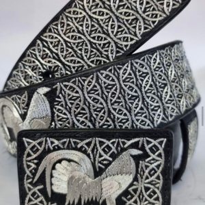 Cinto de Hilo de Plata Fino Original para Hombre WD-1910