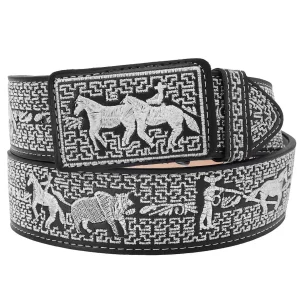 Cinto Vaquero Bordado Ancho imp-13187