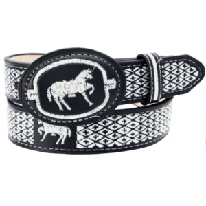 Cinto Vaquero Bordado con Caballo para Niño