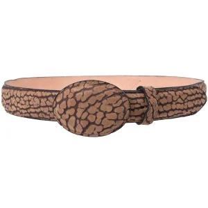 Cinto Vaquero de Cuello de Toro Original Hebilla Oval