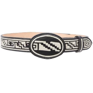 Cinto Vaquero de Pita Original para Niño Color Negro WD-1691