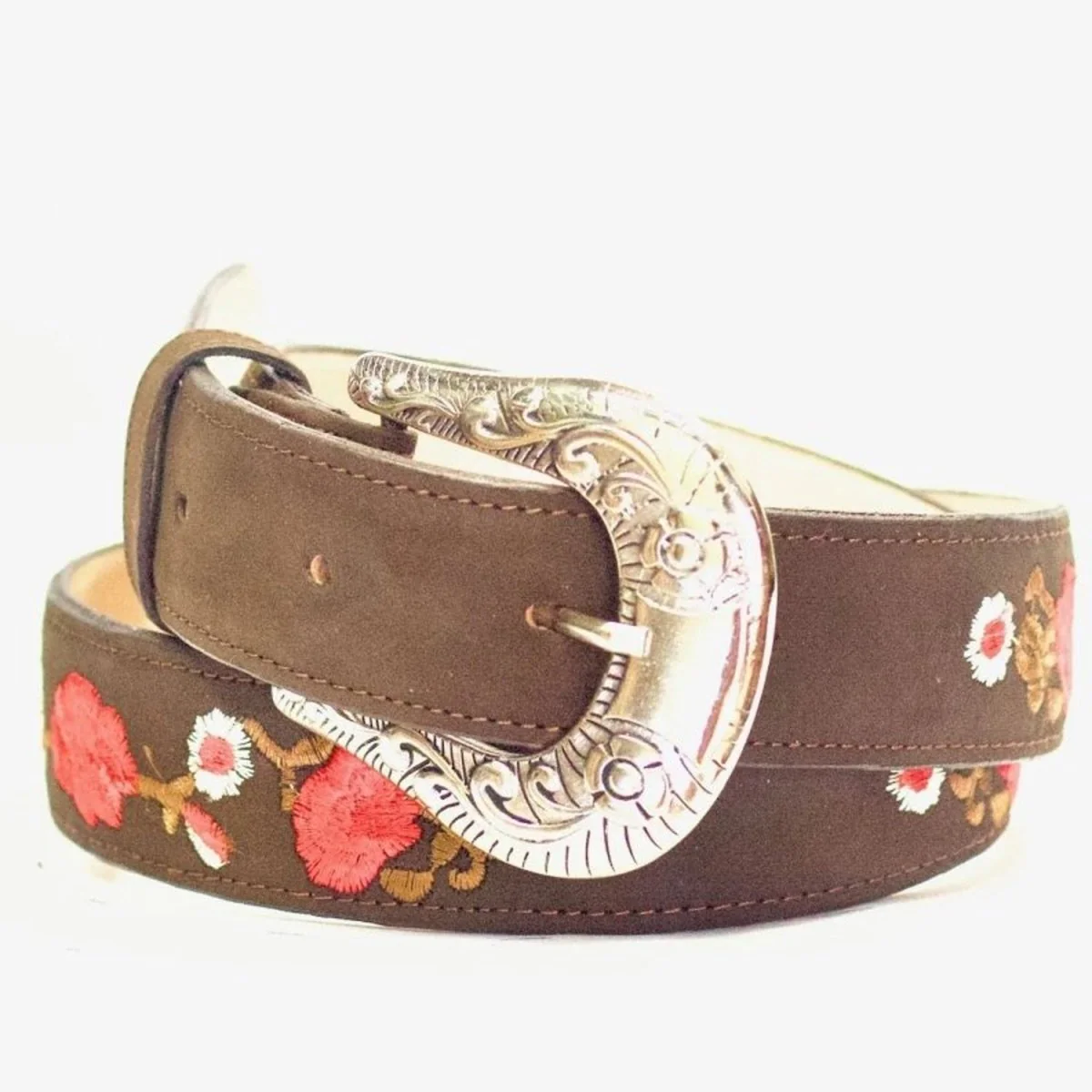 Cinto Vaquero para Mujer de Gamuza Original Color Chocolate ROD-415CHO - Imagen 2