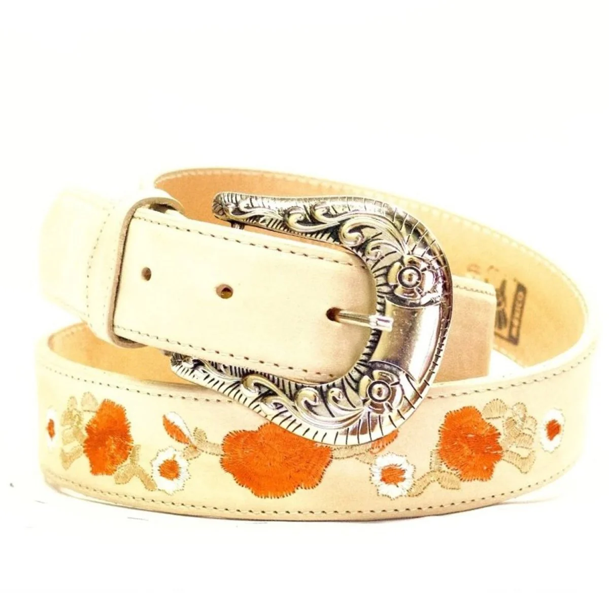 Cinto Vaquero para Mujer de Gamuza Original Color Hueso ROD-415HUE - Imagen 2