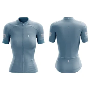 Jersey Ciclismo M/C Mujer GW Stripes Menta