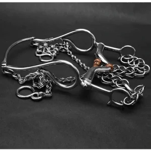 Freno Fino para Caballo de Acero Inoxidable con Barril de Cobre IMP-51213