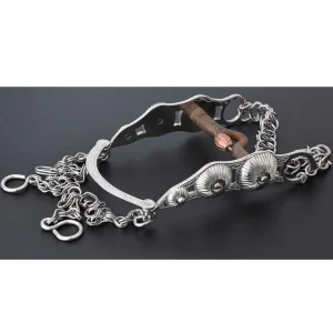 Freno Fino para Caballo de Acero Inoxidable WD-1188