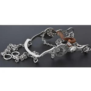 Freno Fino para Caballo de Acero Inoxidable WD-1196