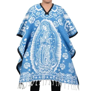 Gaban (Jorongo o Sarape) Bordado Doble Vista con Virgencita imp-73128A