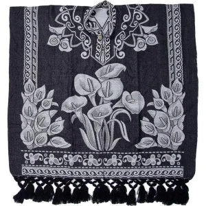 Gaban (Jorongo o Sarape) Bordado Doble Vista Rustico imp-73405