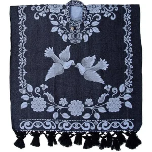 Gaban (Jorongo o Sarape) Bordado Doble Vista Rustico imp-73407