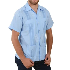 Guayabera Yucateca para Hombre Color Azul IMP-79487