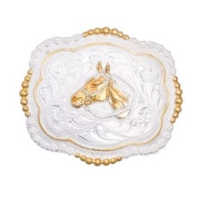 Hebilla de Cabeza de Cabeza de Caballo de Alpaca Fina Stone Hats