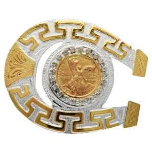 Hebilla de Herradura con Centenario de Alpaca Fina IMP-23118